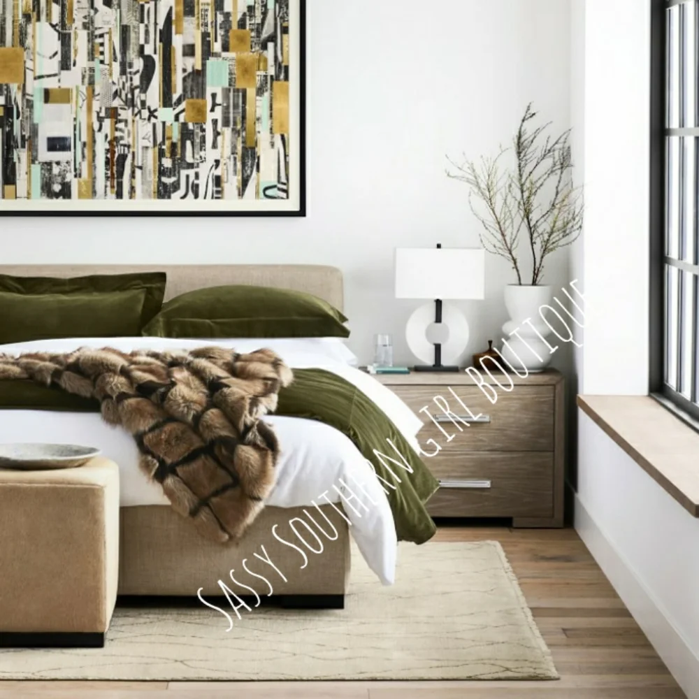 ⭐🆕 Luxurious Velvet Ivory Duvet comforter set